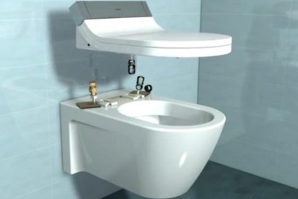 Toiletten-Bidet-Abdeckung Die Installation der Abdeckung ist recht einfach