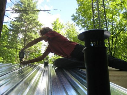 Toit de toilette bricolage Toit et conduit