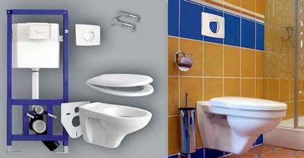 Integrated tank in an overhead installation