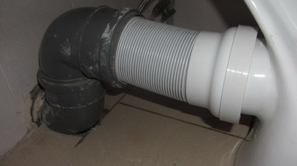 Que faire: les toilettes coulent en raison d'une ondulation endommagée Que faire lorsque les toilettes coulent