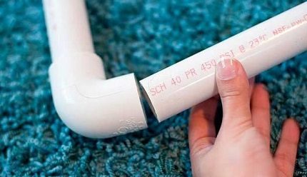 Installation of piping with glue