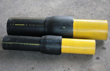 Manchon jetable après l'installation