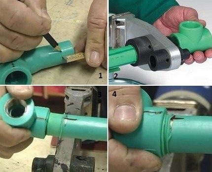 Stufen der Heiz- und Verbindungselemente Stufen der Heiz- und Verbindungselemente