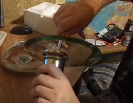 Preparing the mixer for installation on the sink Mixer Assembly