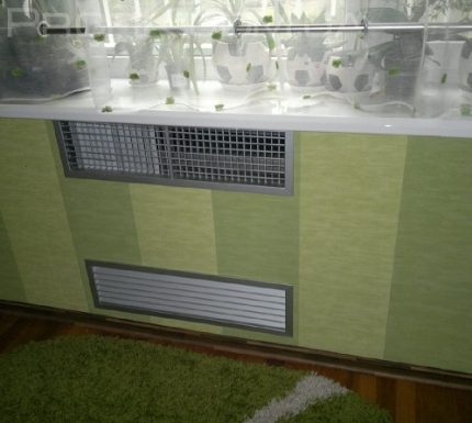 Ventilo-convecteur mural dissimulé par la construction de cloisons sèches Grill pour ventilo-convecteur