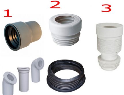 Toilet cuffs Toilet cuffs