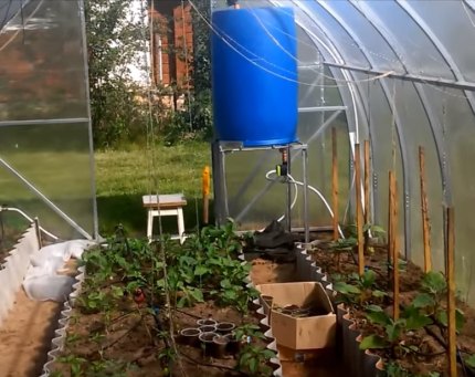 Gravidade Rega Tanque