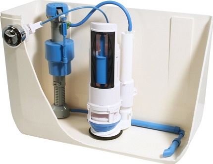 Toilet bowl valve installation diagram Cable assembly