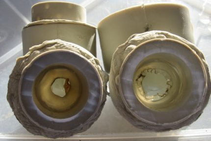 Surchauffe du tuyau en plastique avant le soudage