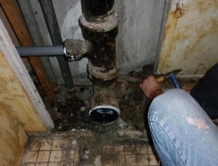 Cast iron riser Cast iron riser