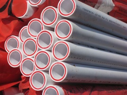 Polypropylene pipes for soldering with a welding machine Polypropylene pipes
