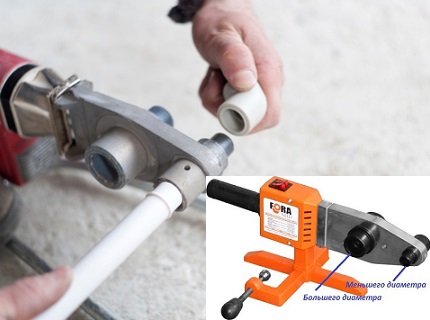 How to solder polypropylene pipes with a welding machine Rod soldering apparatus