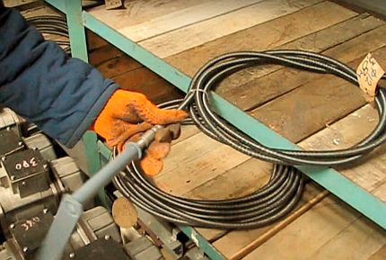 Câble à ressort avec arbre interne Câble à ressort avec arbre interne