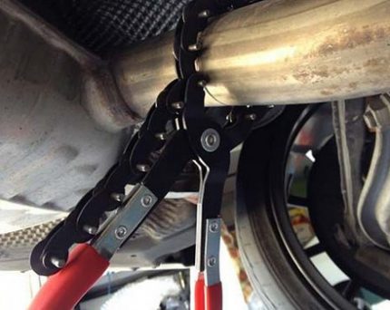 Coupe-tube à chaîne coupe le poids du tuyau