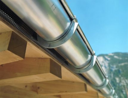 Gouttière en aluminium