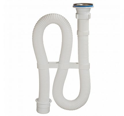 Bath trap - corrugated pipe Corrugated siphon