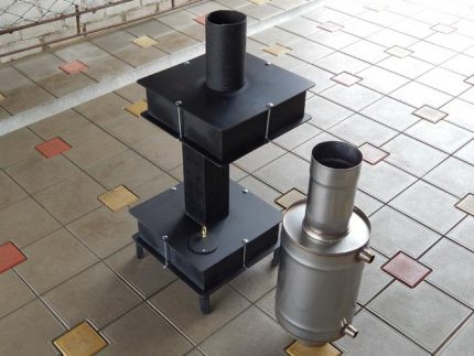 Wie sieht ein Herdbrenner in Altöl aus? Dickbauchofen