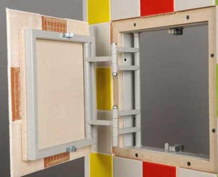 Fenêtre d'inspection carrelée