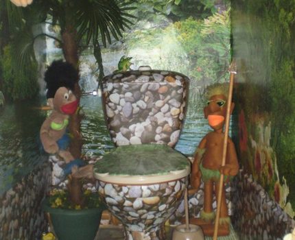 Toilette dans la jungle