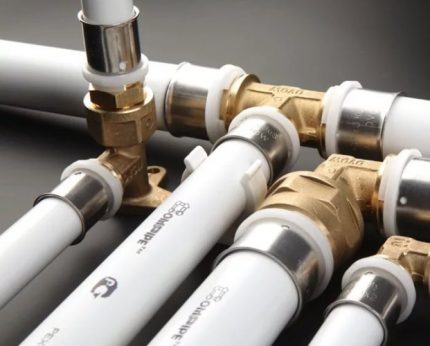 Plastic pipe joints with fittings Fittings for plastic pipes
