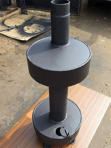 Forno de óleo residual de duas câmaras Forno de duas câmaras pronto