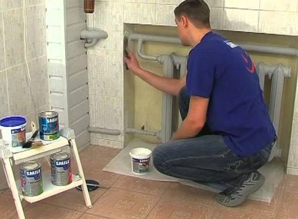 Pintura de tubos e radiadores Pintura de tubos e radiadores