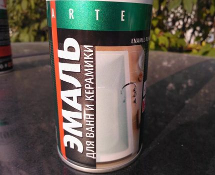 Émail pour la restauration des baignoires KUDO