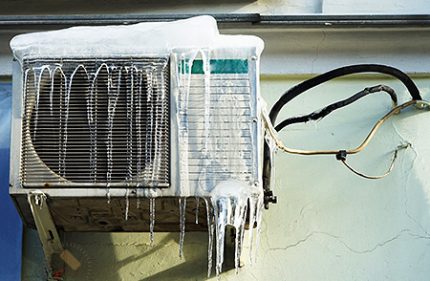 Une mauvaise utilisation peut provoquer du givrage. Glaçage de l'unité extérieure