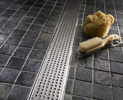 Bande décorative en forme de treillis à motifs Planche décorative sur le siphon de sol