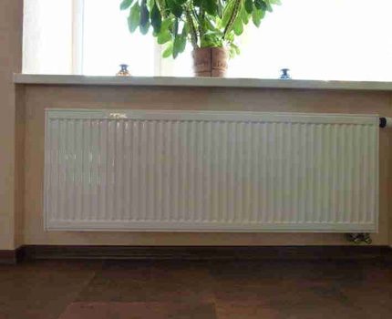 Dimensions des radiateurs en acier