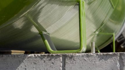 Placa base para instalação do suporte de gás Fundação