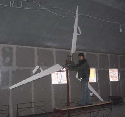 Équilibrage des roues éoliennes