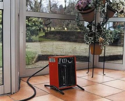 Heat gun in the interior Heat gun in the interior