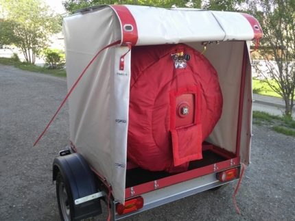 Mini réservoir de gaz mobile isolé Protection de réservoir de gaz mobile