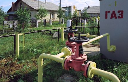 Entrée de gaz à la maison