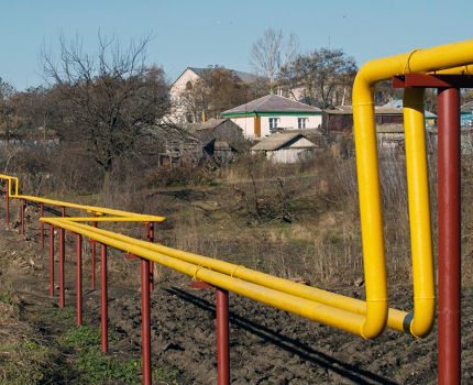 Gazoduc vers le site