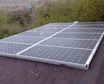 Batterie solaire fonctionnelle