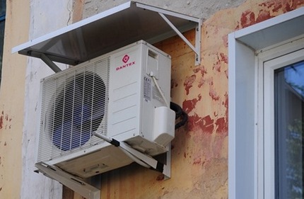 Visière pour le fonctionnement normal du climatiseur pour le chauffage Fendu sous la visière