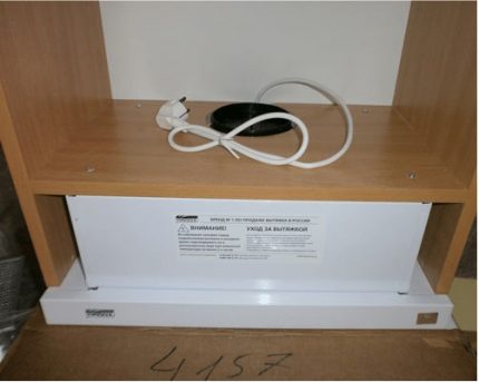 Exaustor embutido Capuz para capuzes