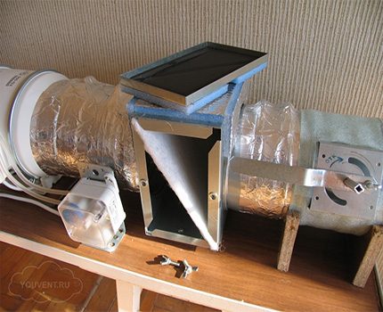 Système de ventilation de la pièce avec filtration et préparation de l'air Filtre à air soufflé