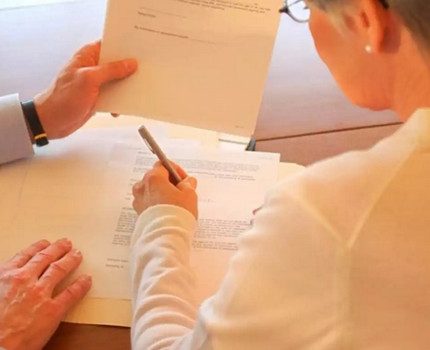 Package of required documents