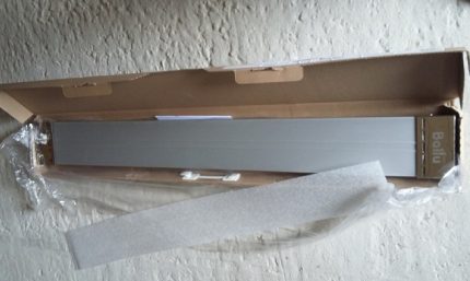 Appearance of the Ballu heater Appearance of the Ballu heater