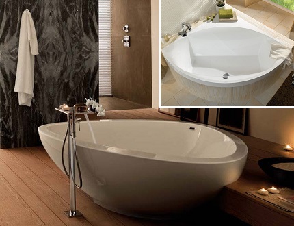 Baignoires triangulaires