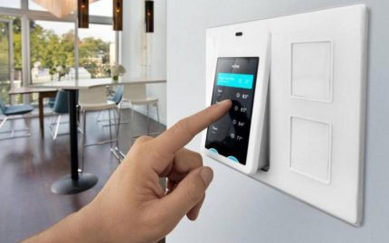 Réglage du mode sur l'écran tactile