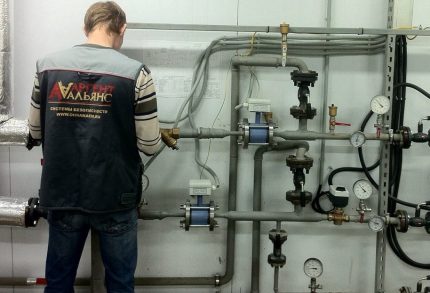 Installation d'un compteur de maison commun