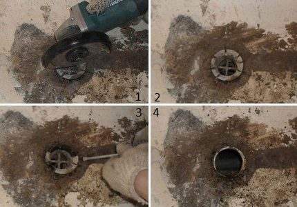 Dismantling the old harness