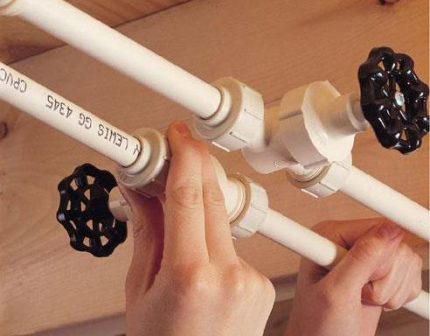 Installation de tuyauterie en PP