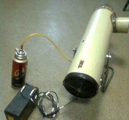 Ligar a pistola ao reservatório de gás