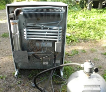 Homemade gas fridge