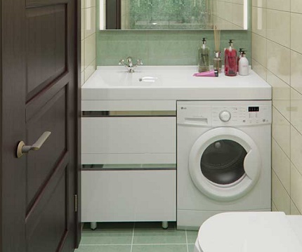 Máquina de lavar roupa frontal Uma máquina de lavar para uma família pequena